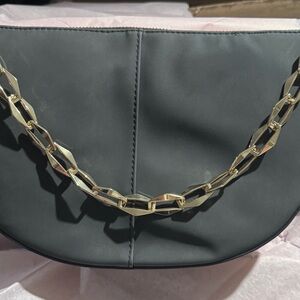 Little Black Shoulder Bag fashion purse with Gold Chain NWT super cute!
